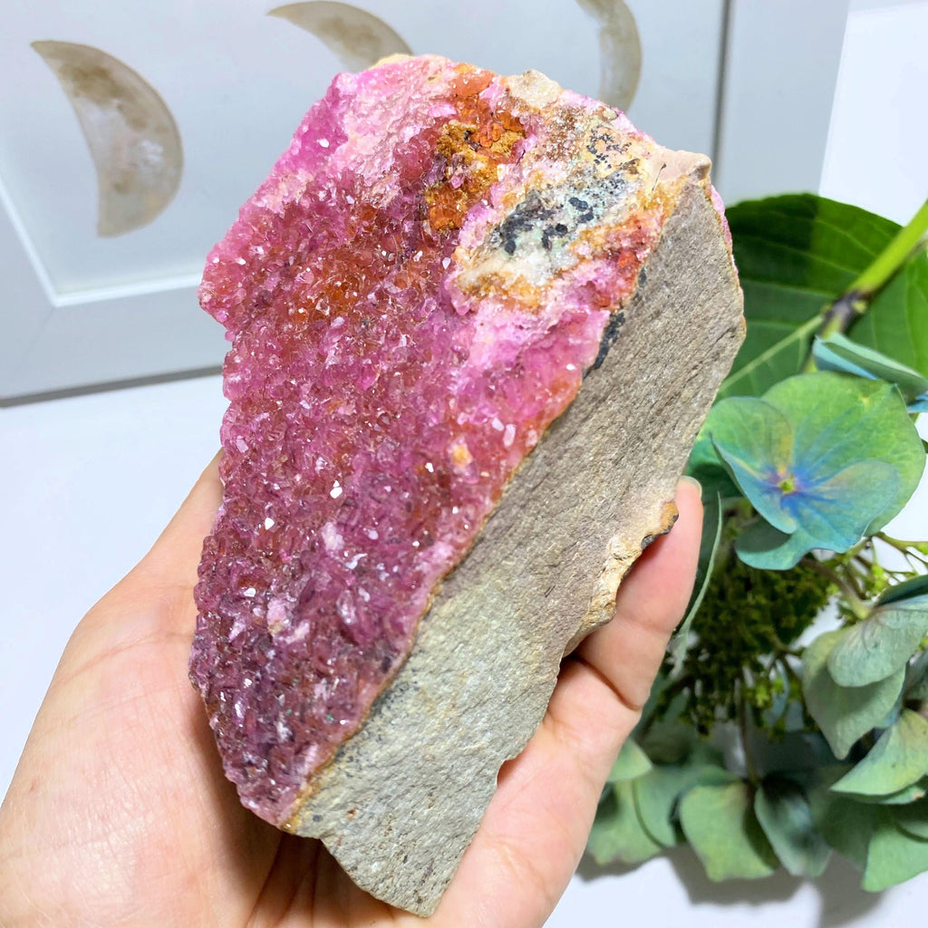 1.5 LB Big Chunky Natural Electric Pink Crystal Cobaltine Calcite Specimen - Earth Family Crystals