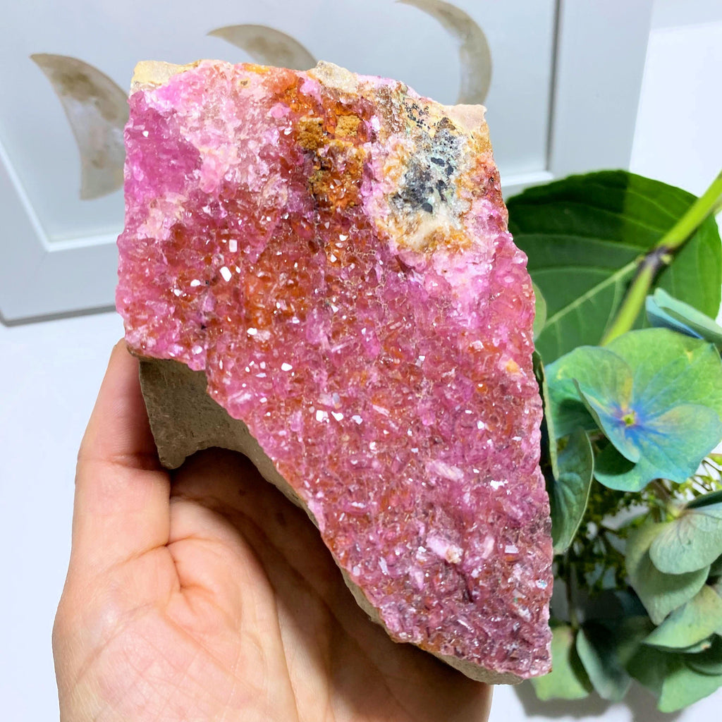 1.5 LB Big Chunky Natural Electric Pink Crystal Cobaltine Calcite Specimen - Earth Family Crystals