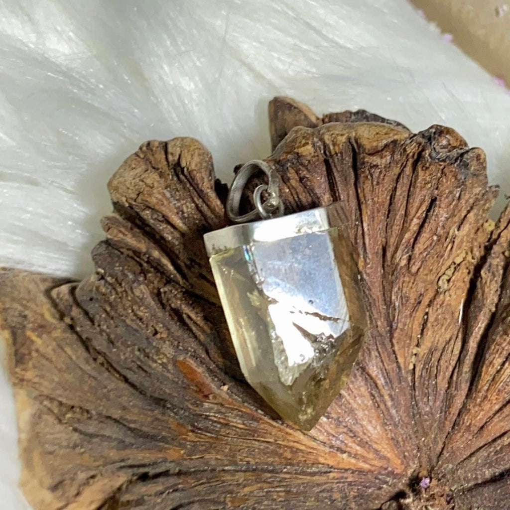 Golden Natural Citrine Sterling Silver Pendant (Includes Silver Chain) *REDUCED - Earth Family Crystals