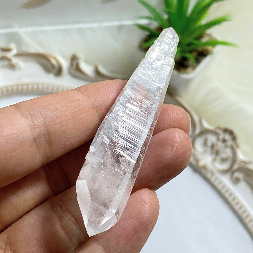 Double Terminated Clear Quartz Point~ Locality Brazil #6 - Earth Family Crystals