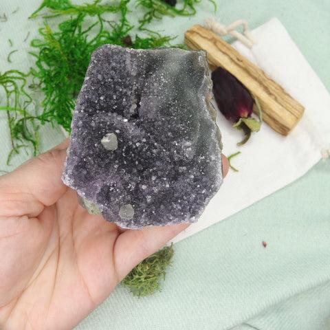 Gorgeous Galaxy Dark Smoky Amethyst Formation Display Specimen #1~ Locale: Uruguay - Earth Family Crystals