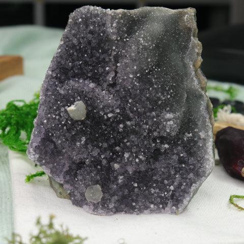 Gorgeous Galaxy Dark Smoky Amethyst Formation Display Specimen #1~ Locale: Uruguay - Earth Family Crystals
