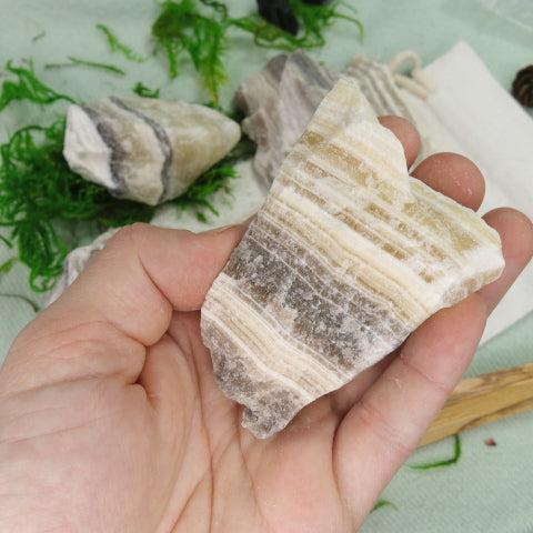Raw Zebra Calcite ~One Pound~ Cleanse the Energy Body - Earth Family Crystals