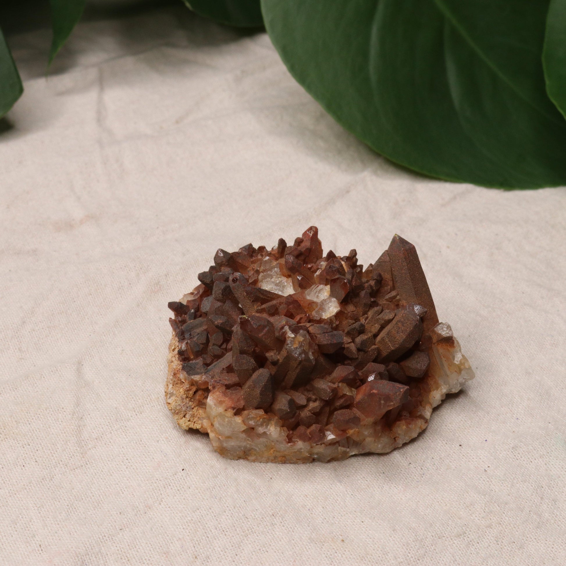 Gorgeous Specimen~ Hematoid Quartz Cluster from Madagascar~ Fire Quartz for Chakra Balancing - Earth Family Crystals