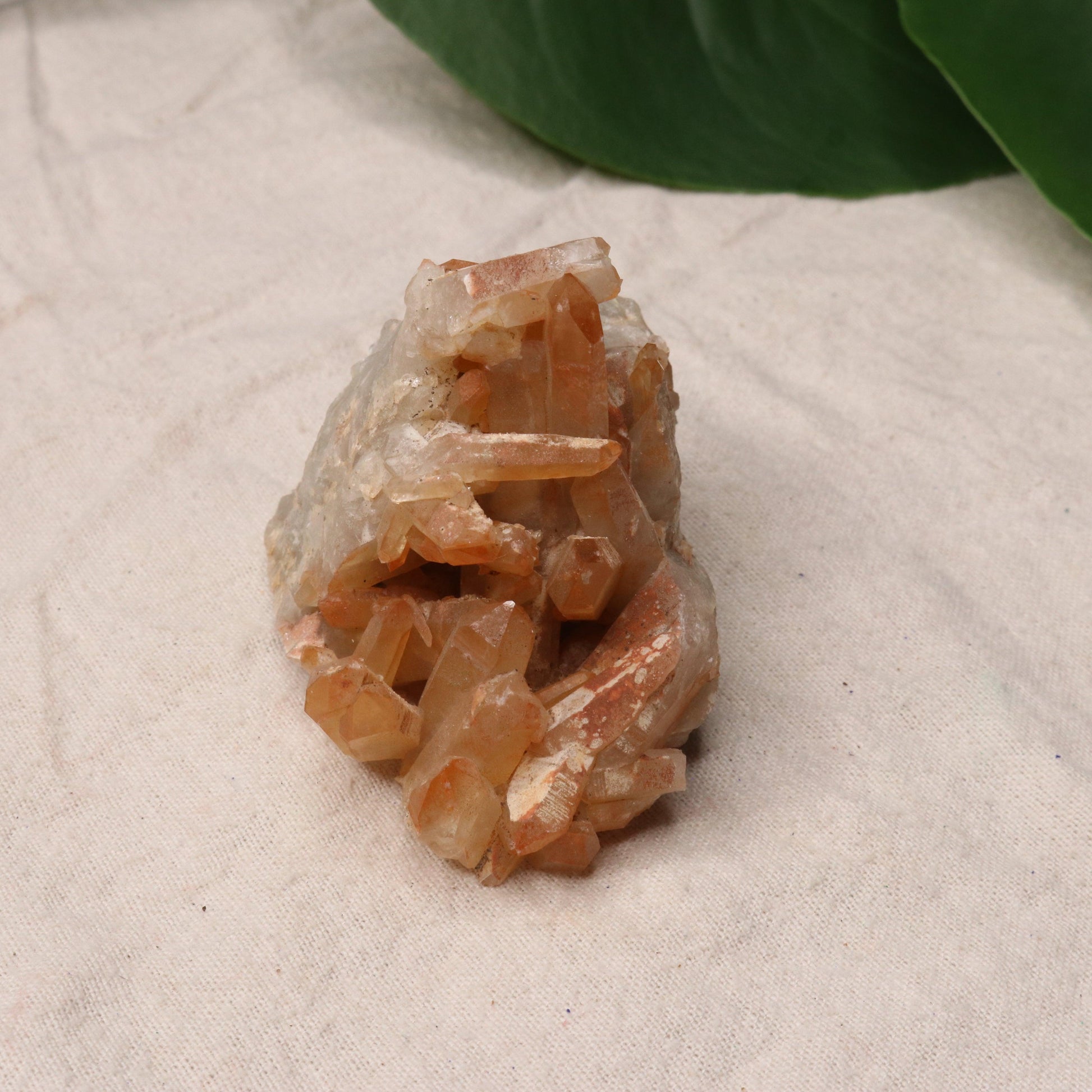 Beautiful Orange Hematoid Quartz Cluster from Madagascar~ Fire Quartz for Chakra Balancing - Earth Family Crystals