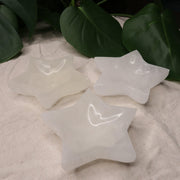 Selenite Star Bowl Carving ~ Recharge & Cleanse Gemstone Jewelry and Small Stones - Earth Family Crystals