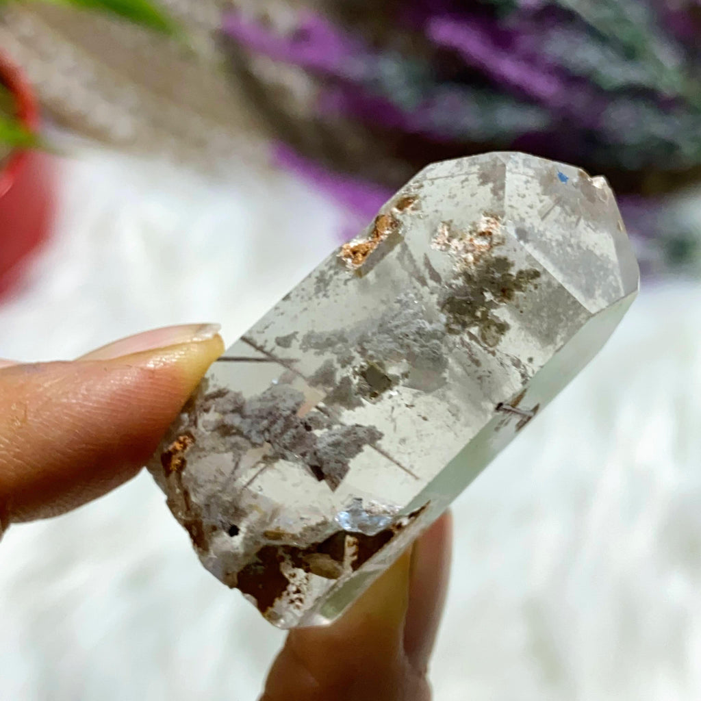 Shamanic Dream Quartz Partially Polished Standing Tower ~Locality: Brazil - Earth Family Crystals