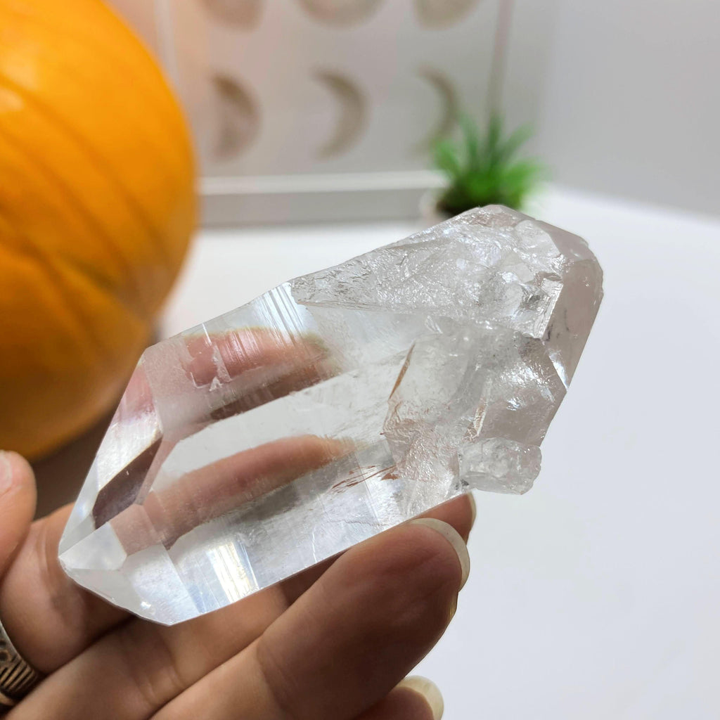 Incredible Clarity Natural Double Terminated Clear Quartz Point~Locality Brazil #1 - Earth Family Crystals