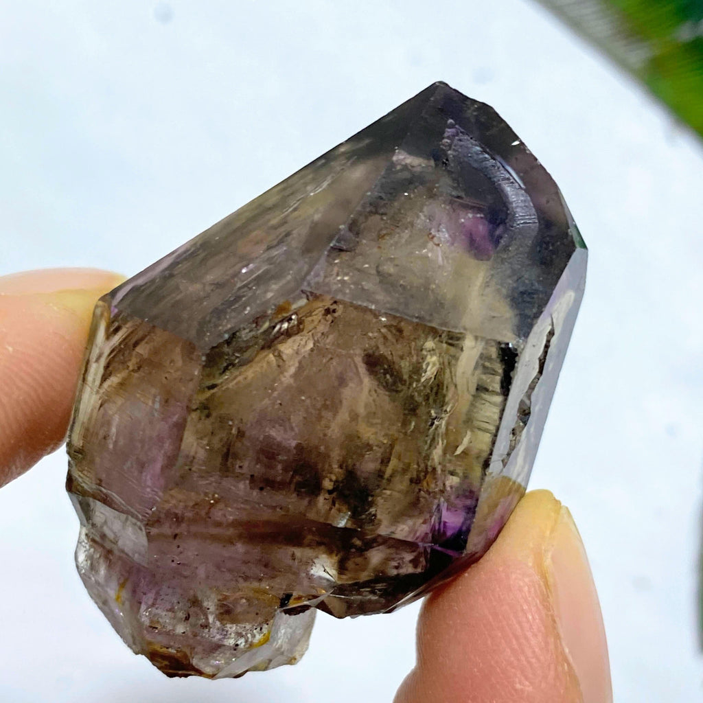 Moving Water Bubble (Enhydro) Brandberg Amethyst Double Terminated Point From Namibia - Earth Family Crystals