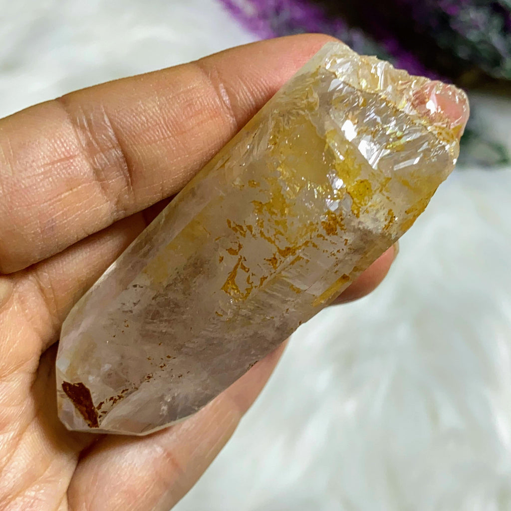 Record Keepers! Rare Rainbow Mayanite Arkansas Quartz Double Terminated & Self Healed Natural Point - Earth Family Crystals