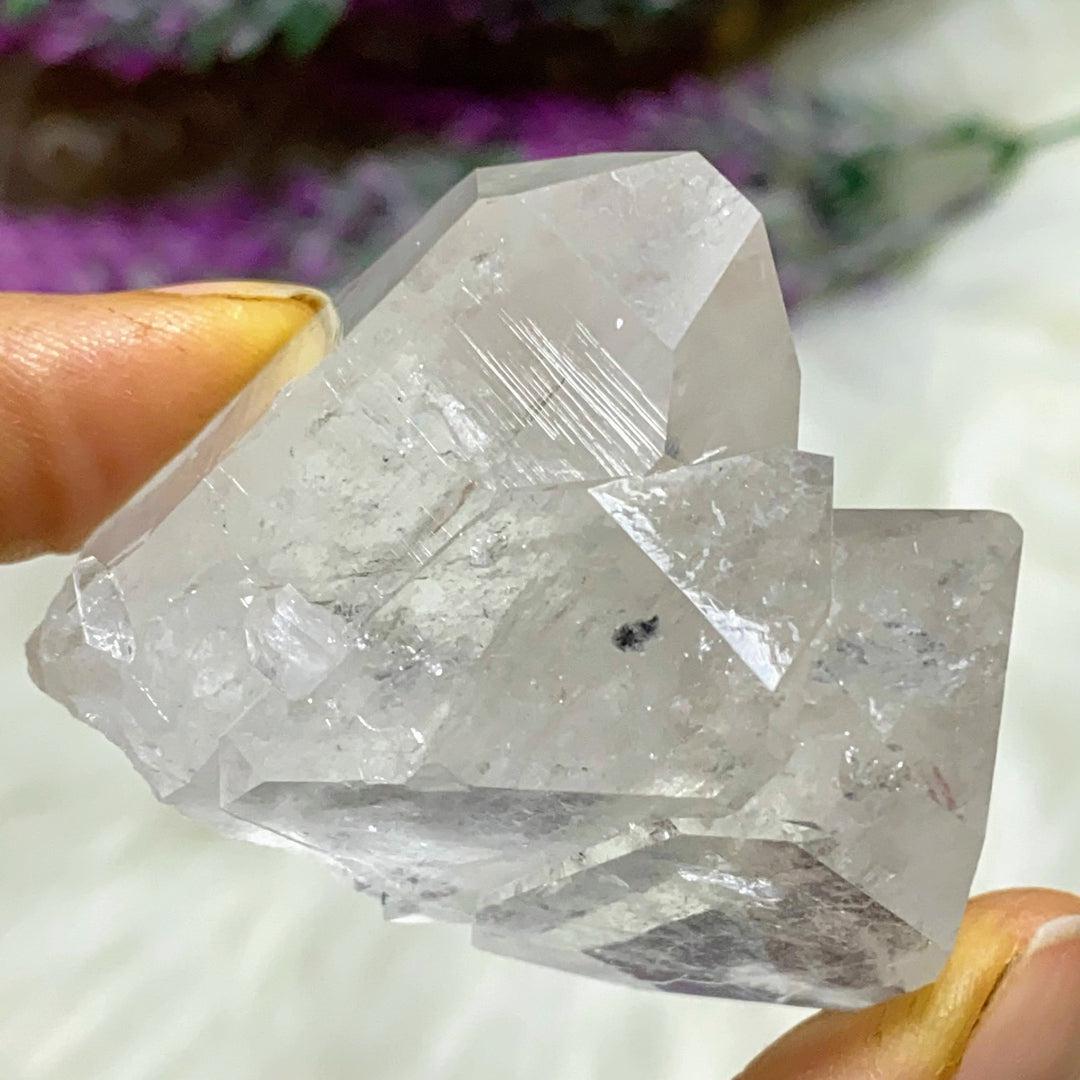 Record Keepers! Brilliant Arkansas Double Terminated Tabular Clear Quartz Natural Specimen - Earth Family Crystals