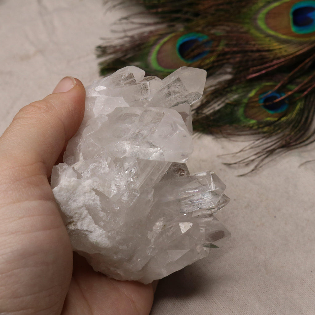 Grade A Clear Quartz Cluster from Brazil~ Super Gemmy Small Display Specimen - Earth Family Crystals