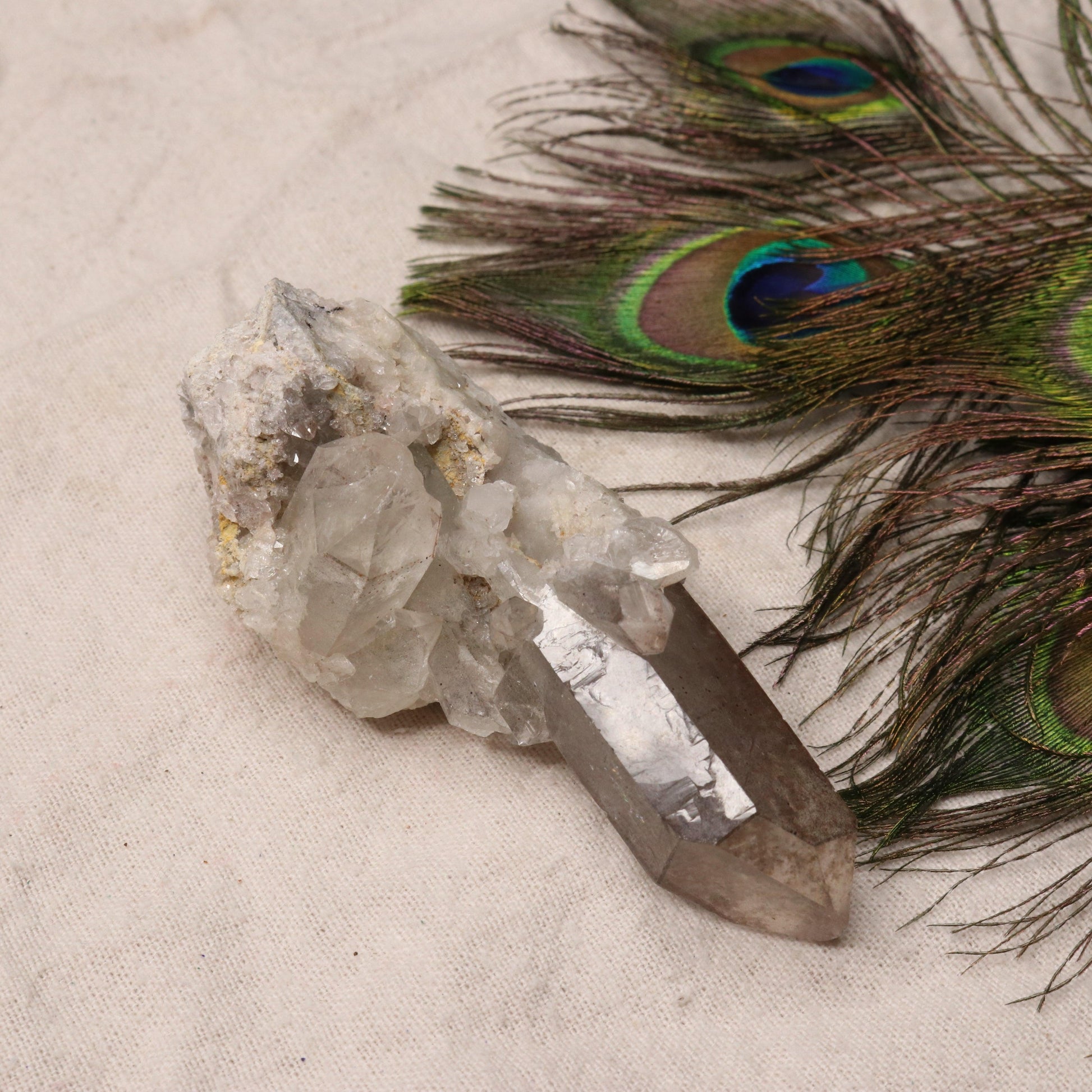 Grade A Lithium Quartz Celestial Cluster Point from Brazil~ Specimen #3 - Earth Family Crystals