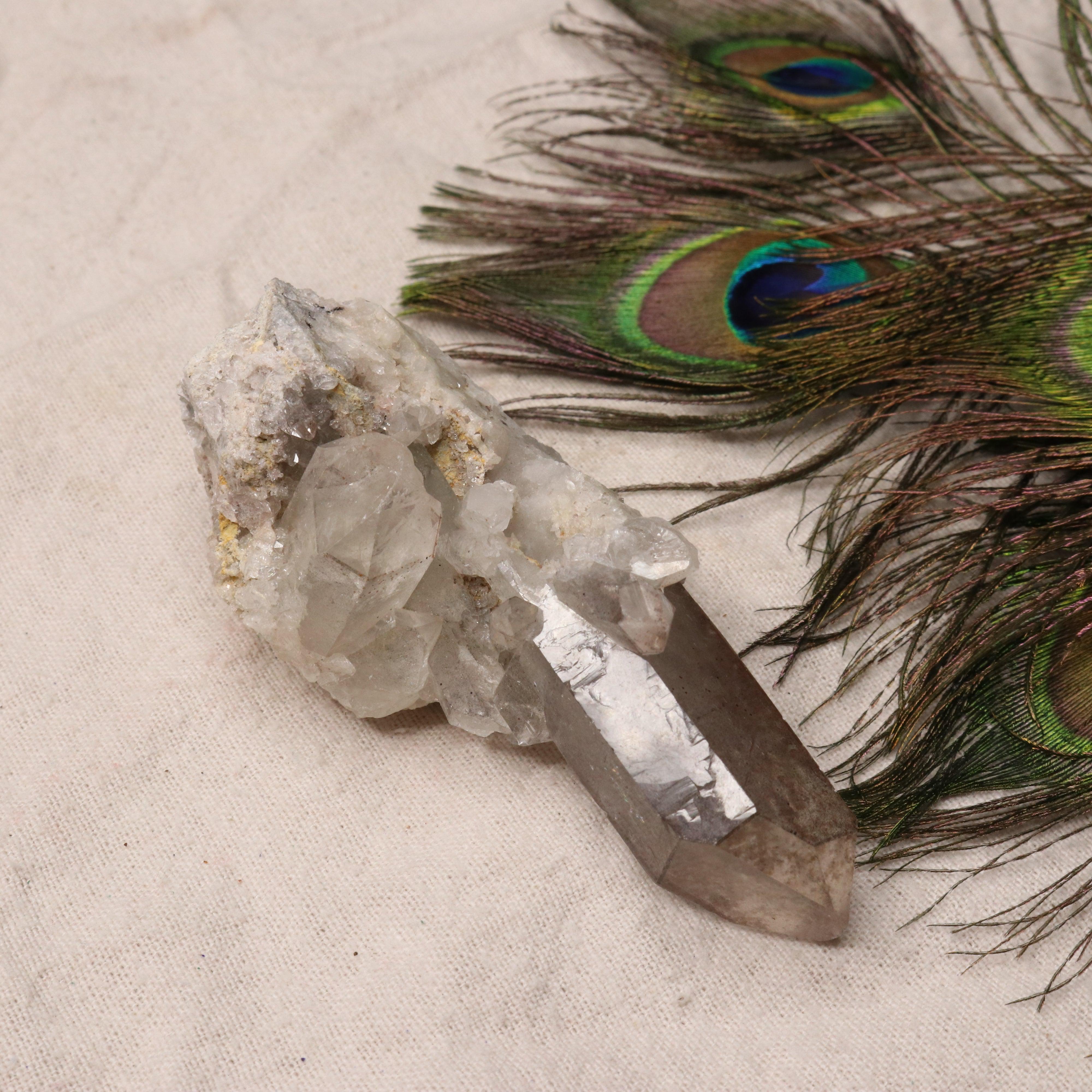 Grade A Lithium Quartz Celestial Cluster Point from Brazil~ Specimen #3 - Earth Family Crystals