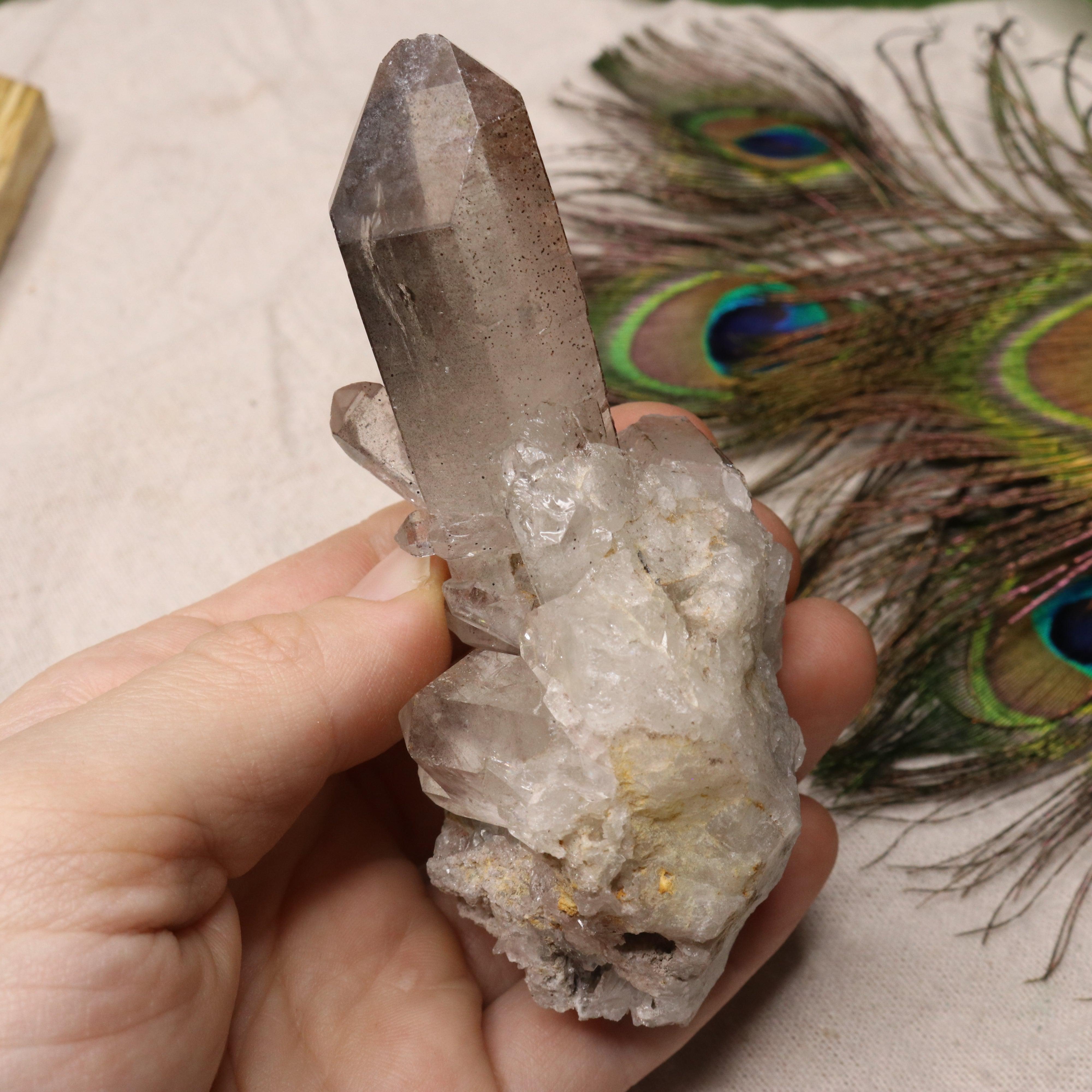 Grade A Lithium Quartz Celestial Cluster Point from Brazil~ Specimen #3 - Earth Family Crystals