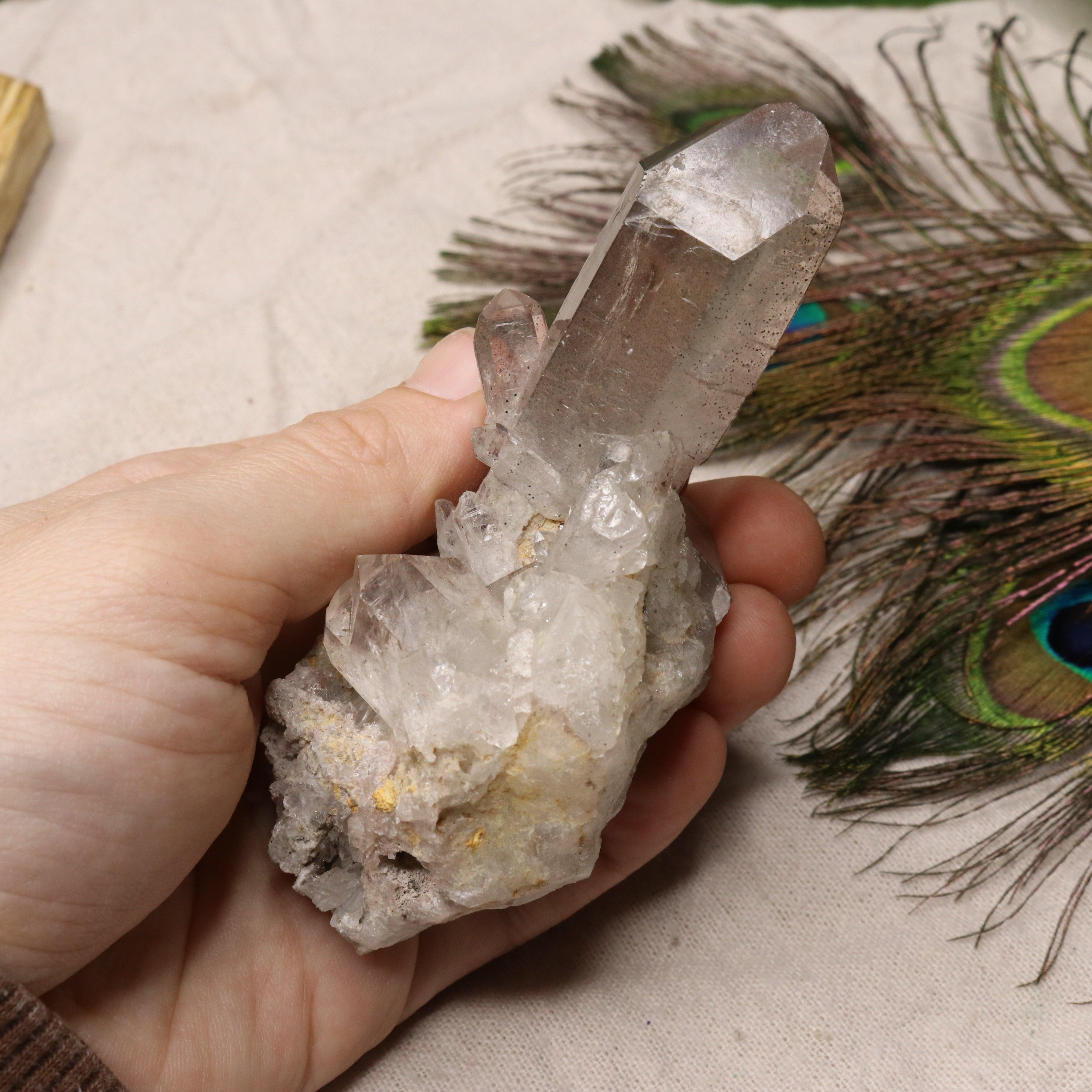 Grade A Lithium Quartz Celestial Cluster Point from Brazil~ Specimen #3 - Earth Family Crystals