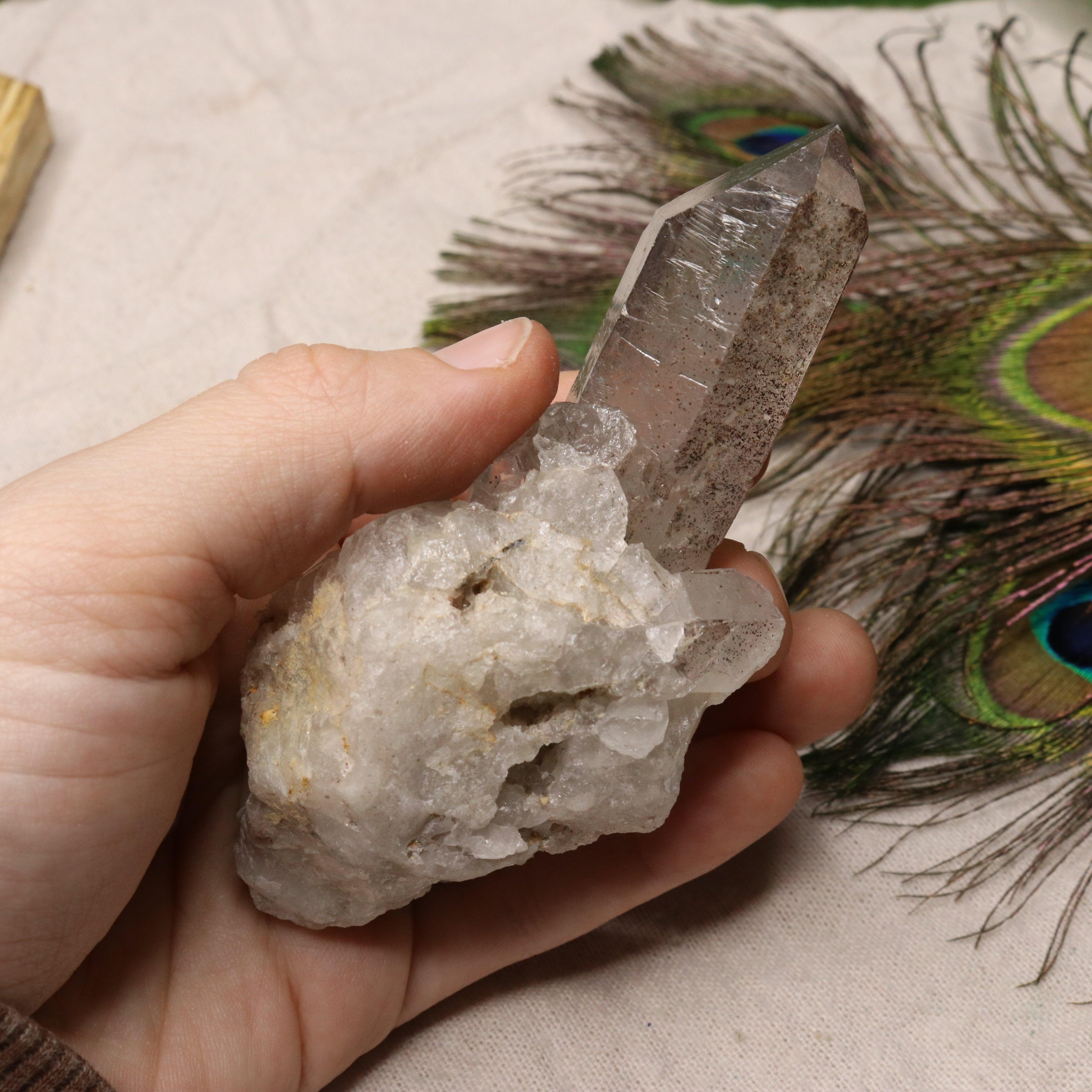 Grade A Lithium Quartz Celestial Cluster Point from Brazil~ Specimen #3 - Earth Family Crystals