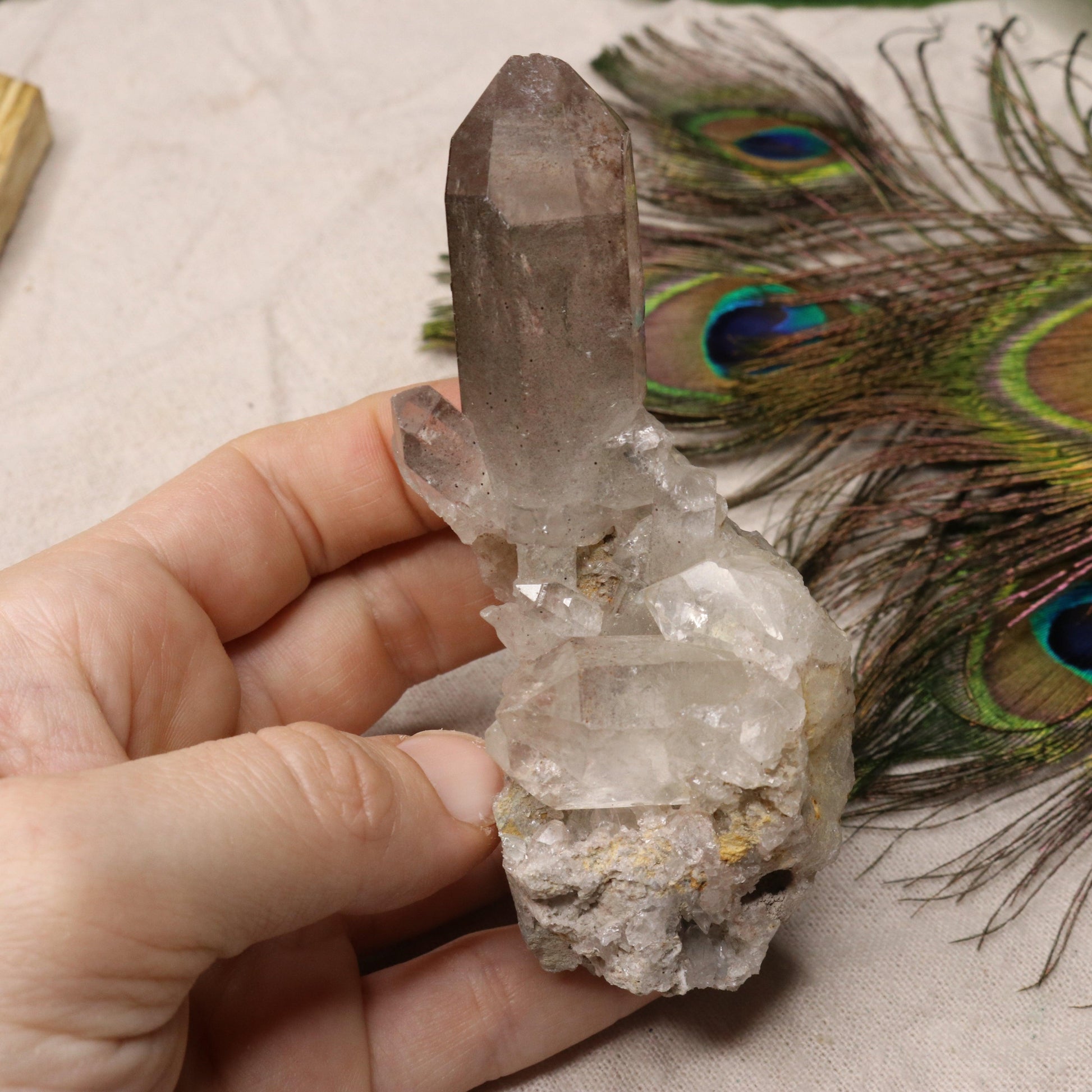 Grade A Lithium Quartz Celestial Cluster Point from Brazil~ Specimen #3 - Earth Family Crystals