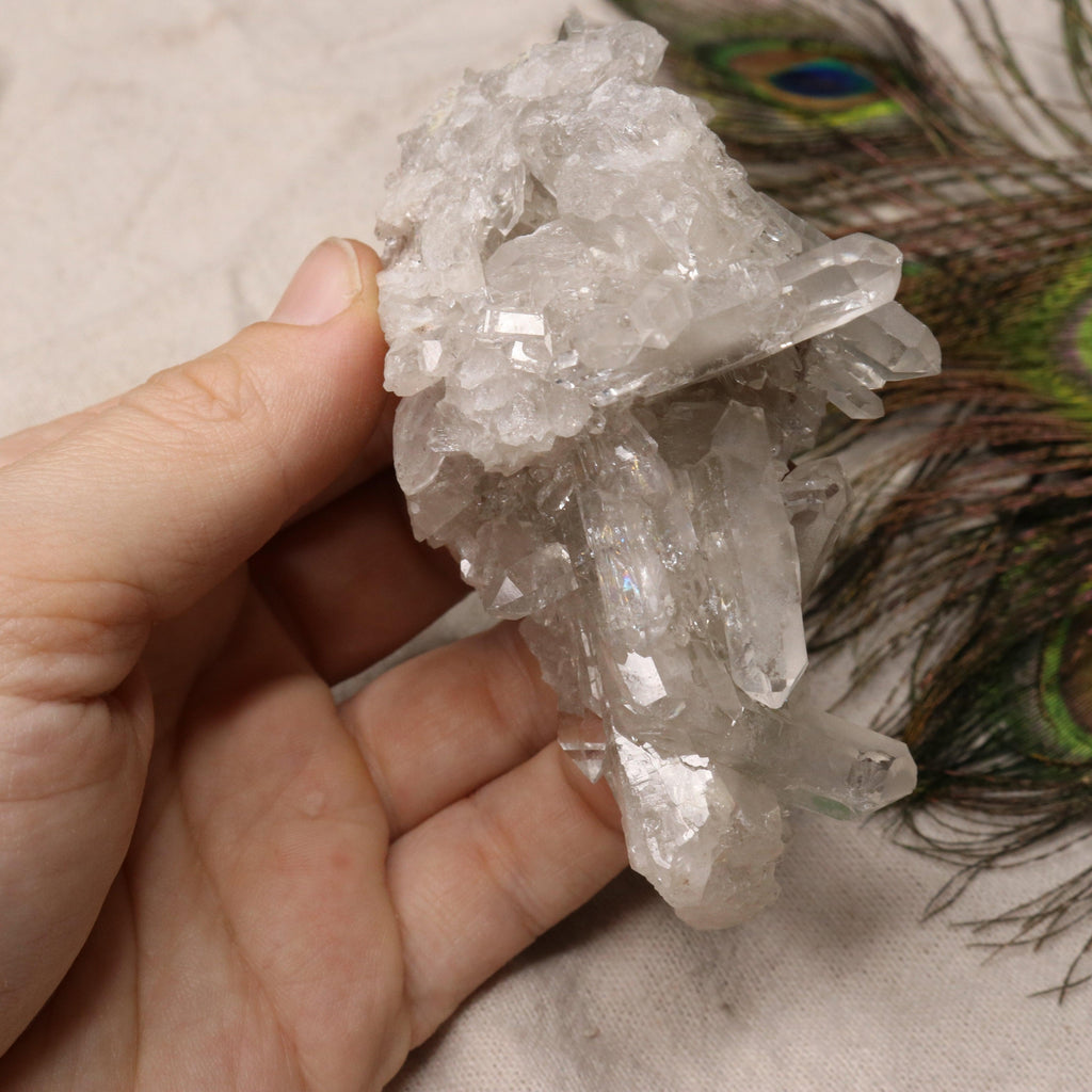 Grade A Lithium Quartz Cluster Self Healed from Brazil~ Specimen #2 - Earth Family Crystals