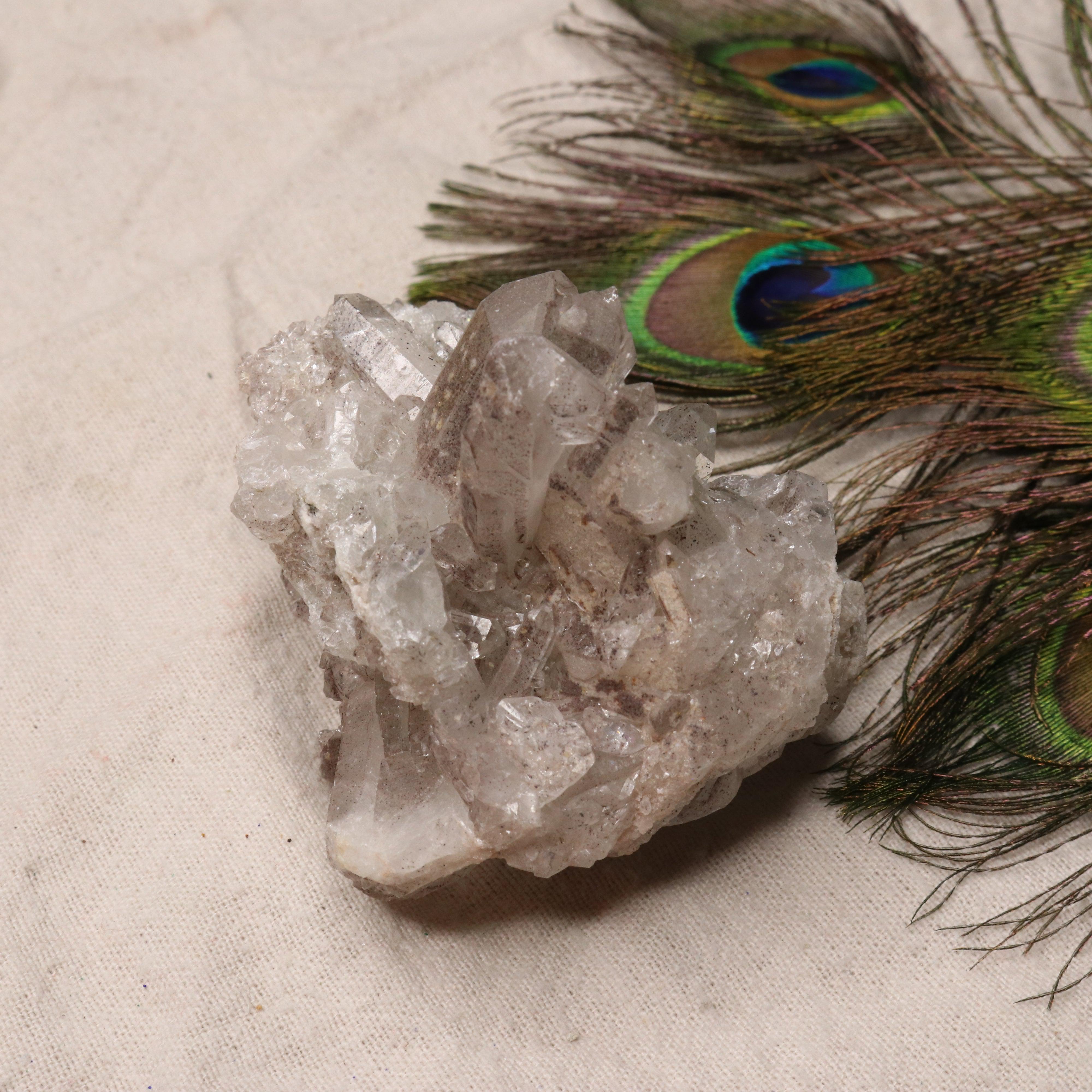 Grade A Lithium Quartz Cluster Self Healed from Brazil~ Super Gemmy Specimen - Earth Family Crystals