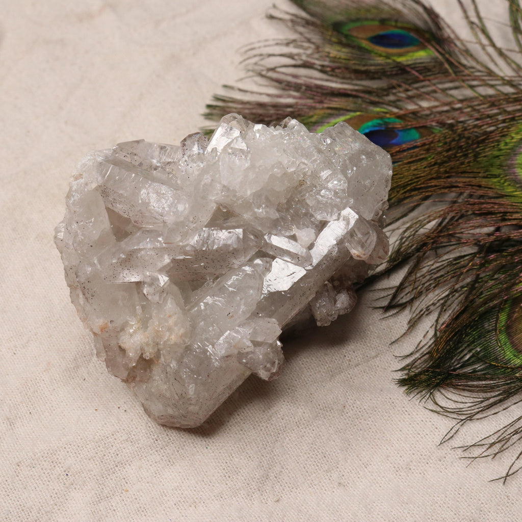 Grade A Lithium Quartz Cluster Self Healed from Brazil~ Super Gemmy Specimen - Earth Family Crystals