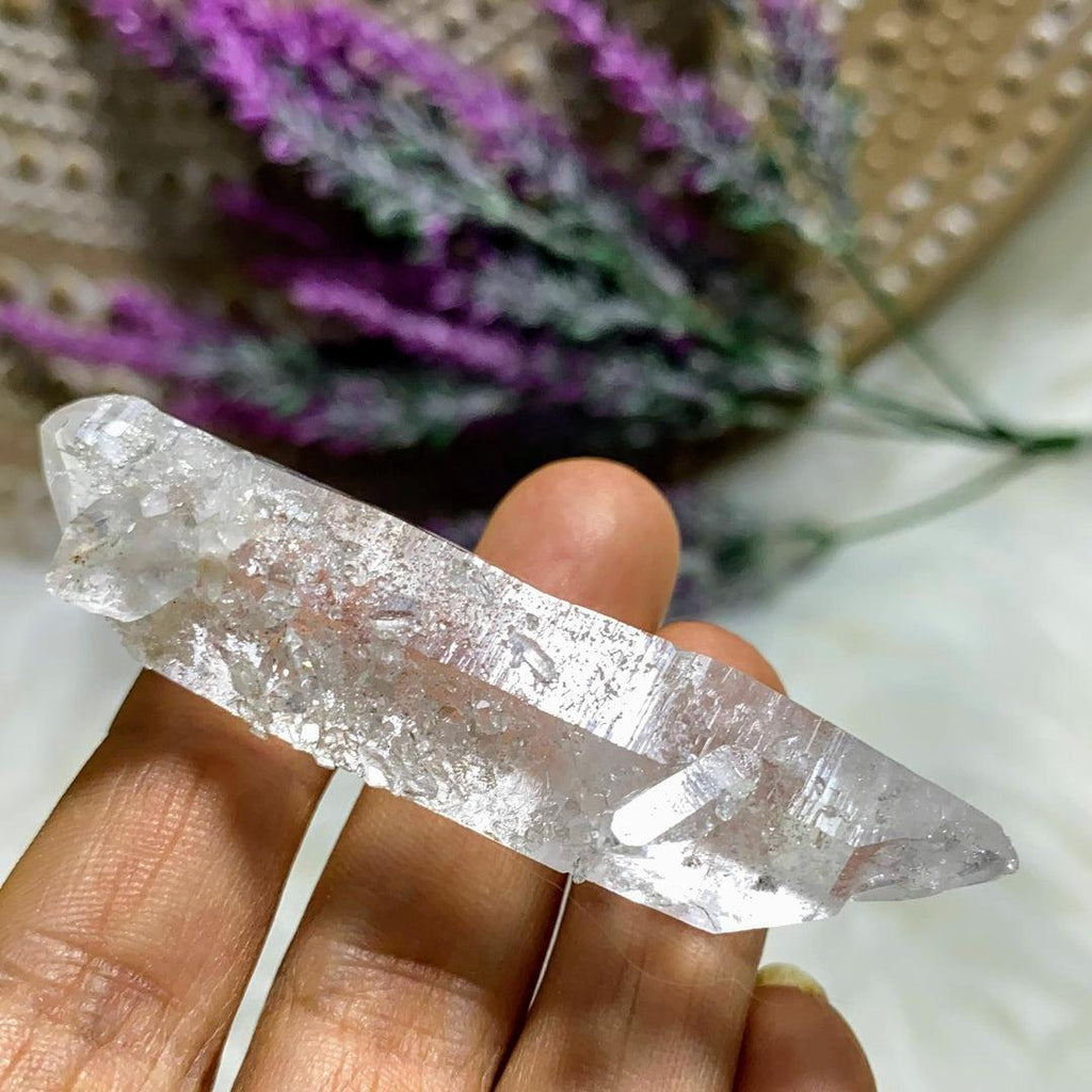 Double Terminated Arkansas Clear Quartz Natural Point Specimen - Earth Family Crystals