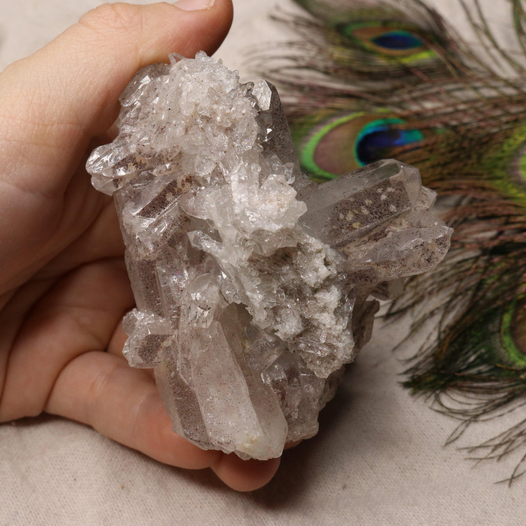 Grade A Lithium Quartz Cluster Self Healed from Brazil~ Super Gemmy Specimen - Earth Family Crystals