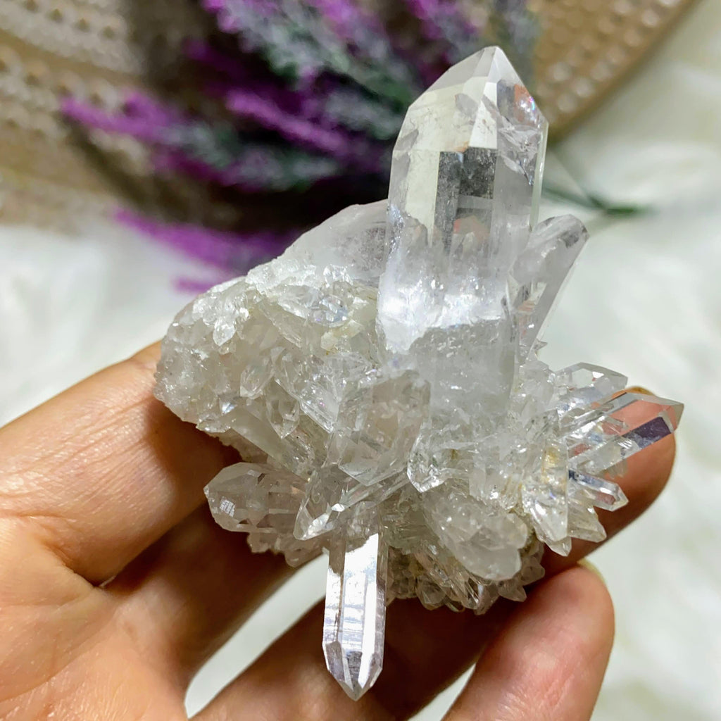 Incredible High Grade Arkansas Clear Quartz Natural Cluster - Earth Family Crystals