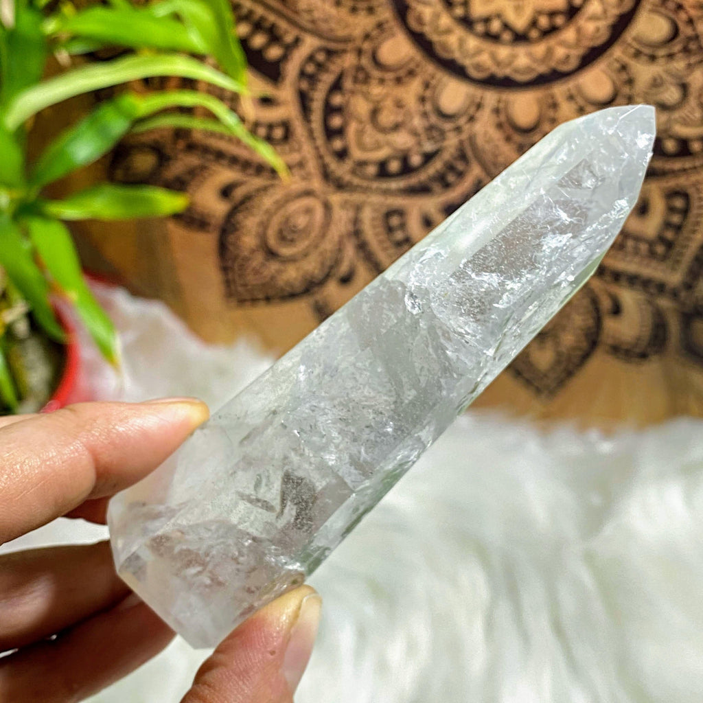 Skinny Brazilian Clear Quartz Standing Display Tower #2 - Earth Family Crystals