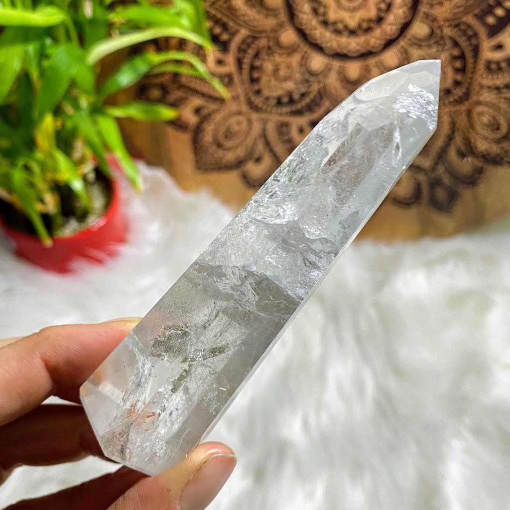Skinny Brazilian Clear Quartz Standing Display Tower #2 - Earth Family Crystals
