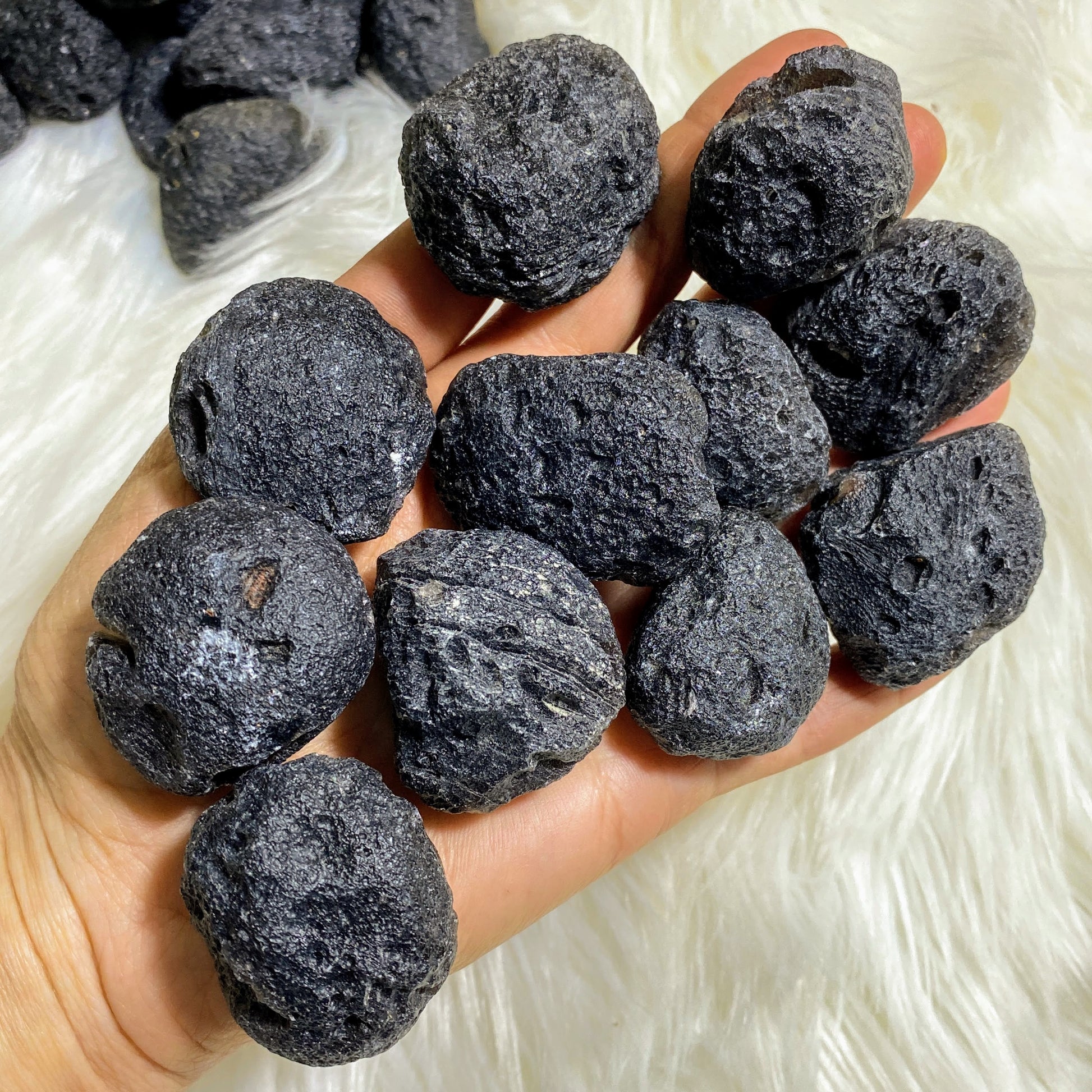 One Medium Rare Agni Manitite Tektite (Pearl of Fire) Specimen From Java, Indonesia - Earth Family Crystals
