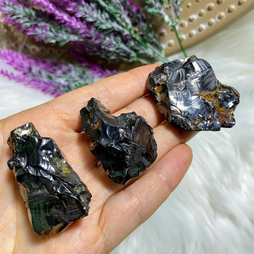 One Emf Protective Noble (Elite) Shungite Chunky Natural Crystal From Russia - Earth Family Crystals