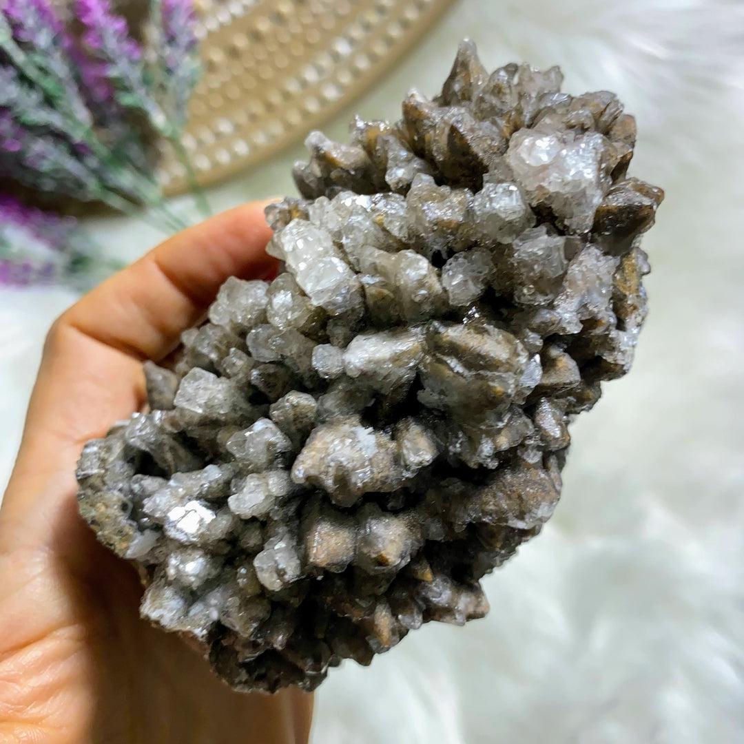 Incredible Stellar Beam Calcite Large Standing Display Specimen From Mexico - Earth Family Crystals