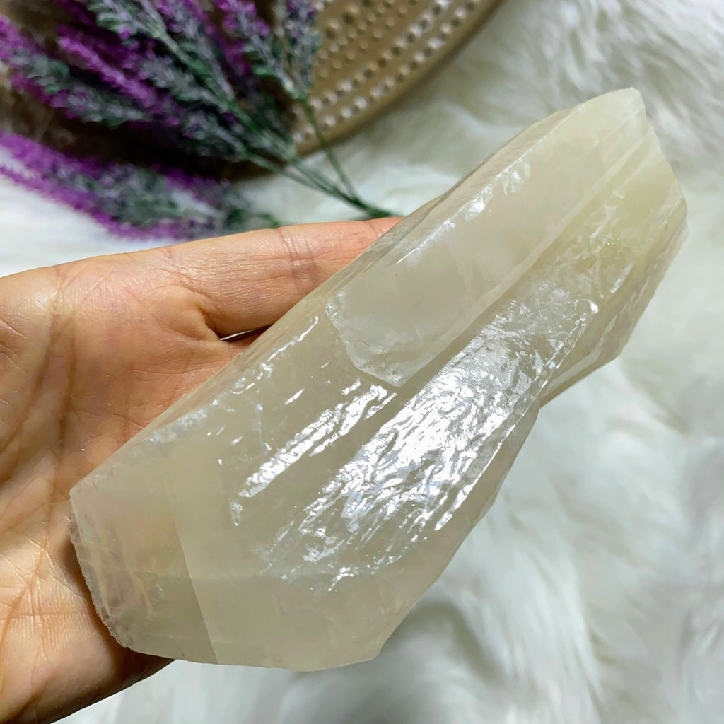 Creamy White Calcite Large  Specimen From Mexico - Earth Family Crystals