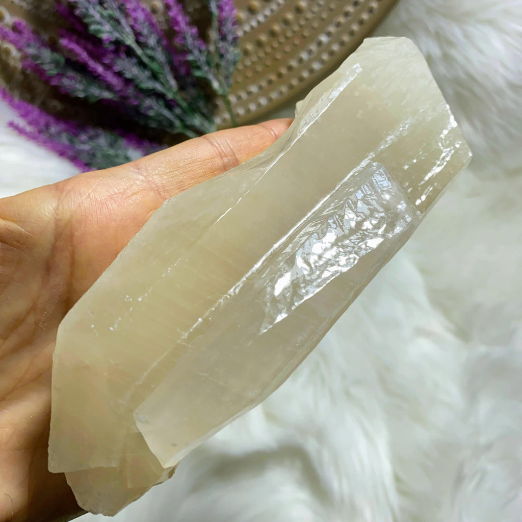 Creamy White Calcite Large  Specimen From Mexico - Earth Family Crystals