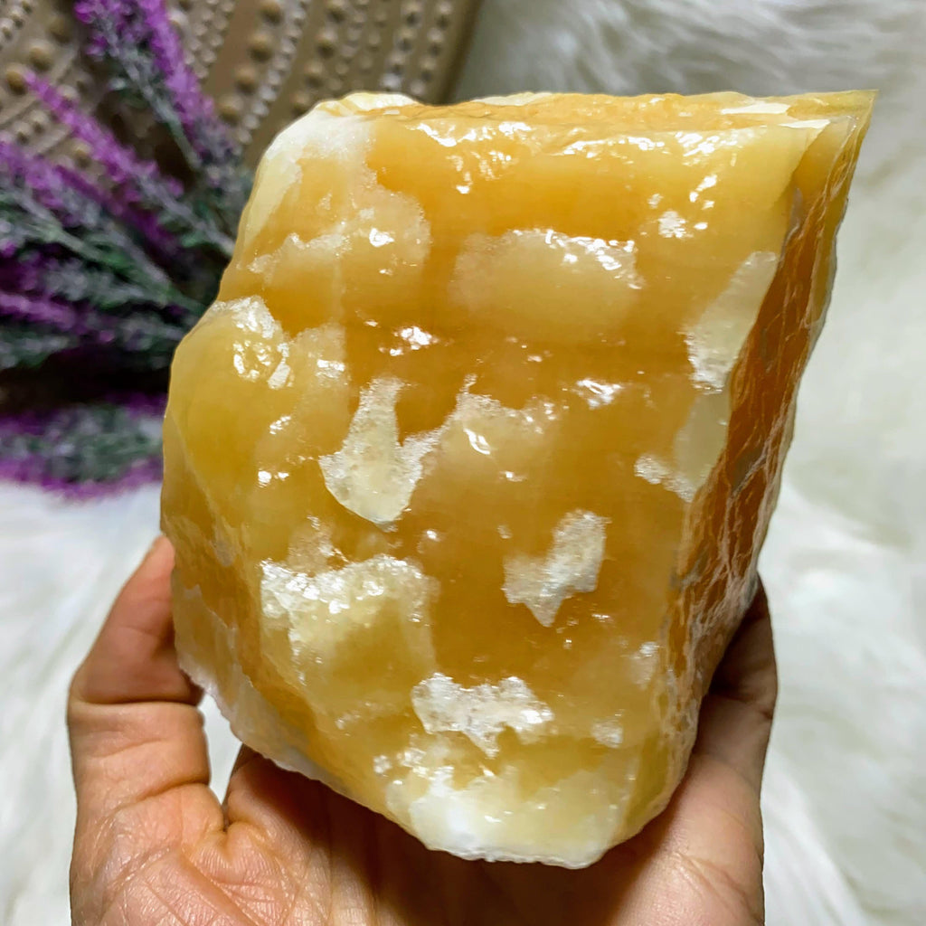 Incredible Bright Orange Calcite Large Display Specimen From Mexico - Earth Family Crystals