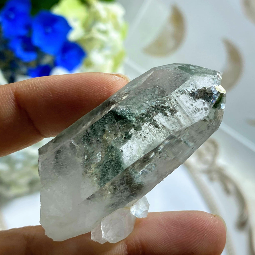 Rare Find! Samadhi Green Himalayan Quartz Point - Earth Family Crystals