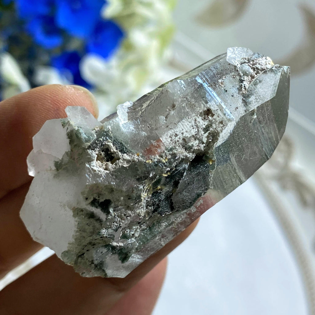 Rare Find! Samadhi Green Himalayan Quartz Point - Earth Family Crystals