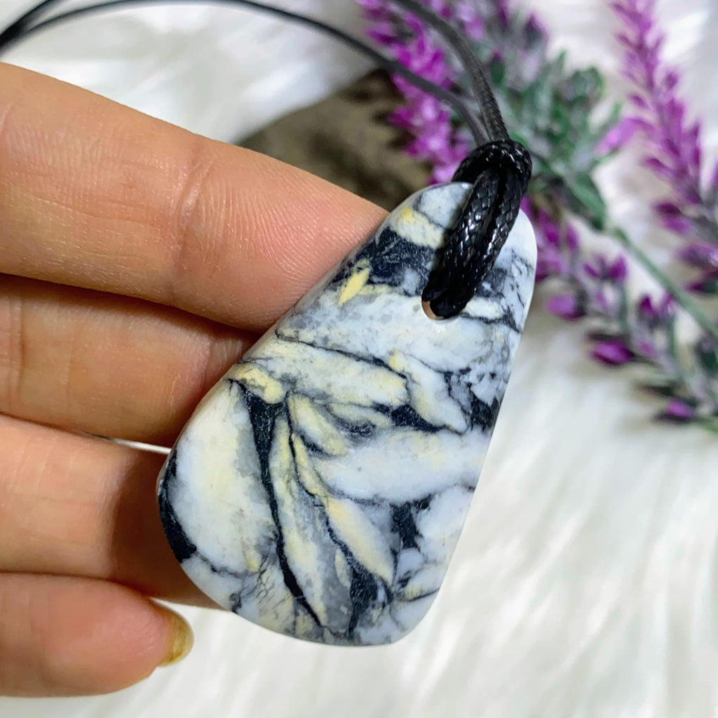 NEW FIND! Picturesque Pinolite Necklace on Adjustable cord (Locale: Canadian Mountains) #4 - Earth Family Crystals