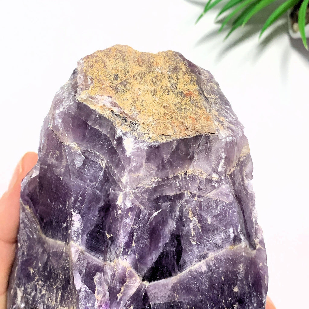 1.4kg~Incredible XL Red Hematite Capped Tip & Deep Purple Genuine Auralite-23 From Canada - Earth Family Crystals
