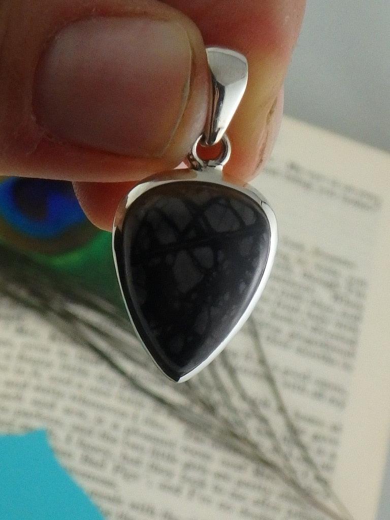 Interesting Picasso Jasper Gemstone Pendant In Sterling Silver (Includes Silver Chain) - Earth Family Crystals
