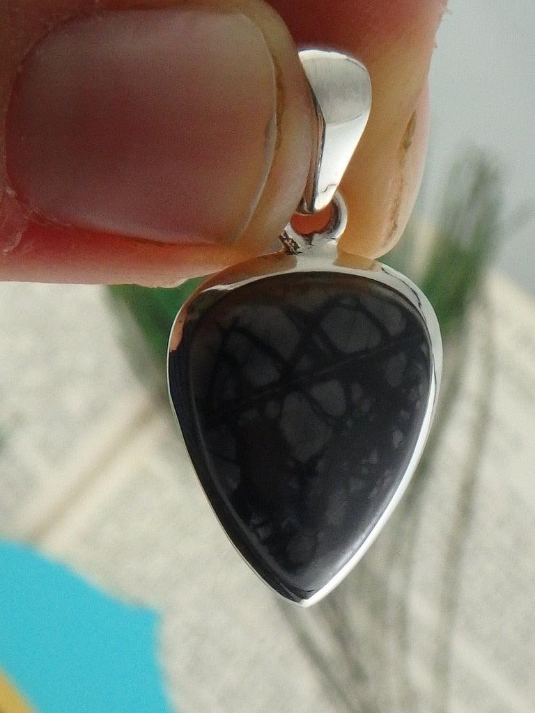 Interesting Picasso Jasper Gemstone Pendant In Sterling Silver (Includes Silver Chain) - Earth Family Crystals