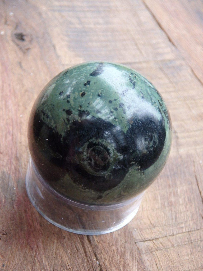 Adorable Hand Held Kambaba Jasper Sphere Carving - Earth Family Crystals