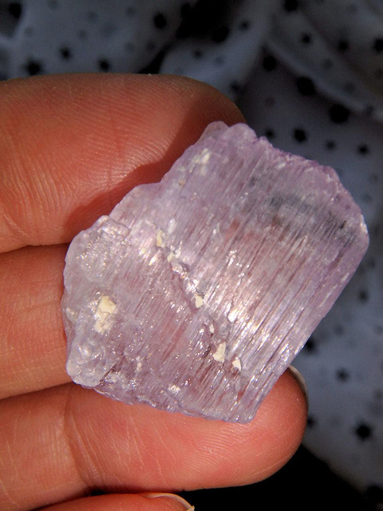 Gemmy Pink  Kunzite Collectors Specimen - Earth Family Crystals