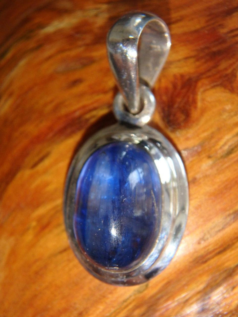 Optical Blue Glow Kyanite Pendant in Sterling Silver (Includes Silver Chain) - Earth Family Crystals