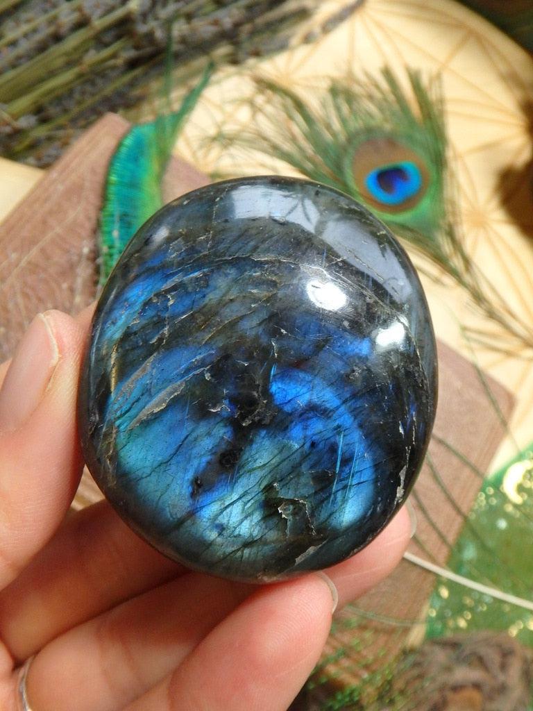 Flashy Labradorite Palm Stone 1 - Earth Family Crystals
