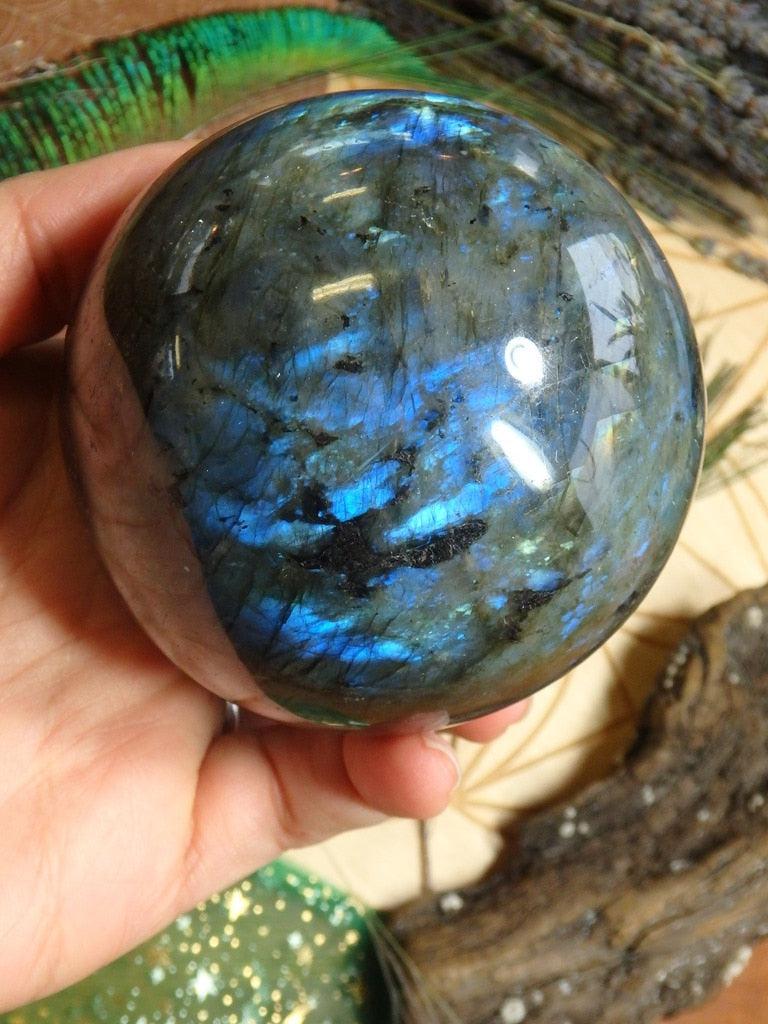 XL Labradorite Gemstone Sphere 1 - Earth Family Crystals