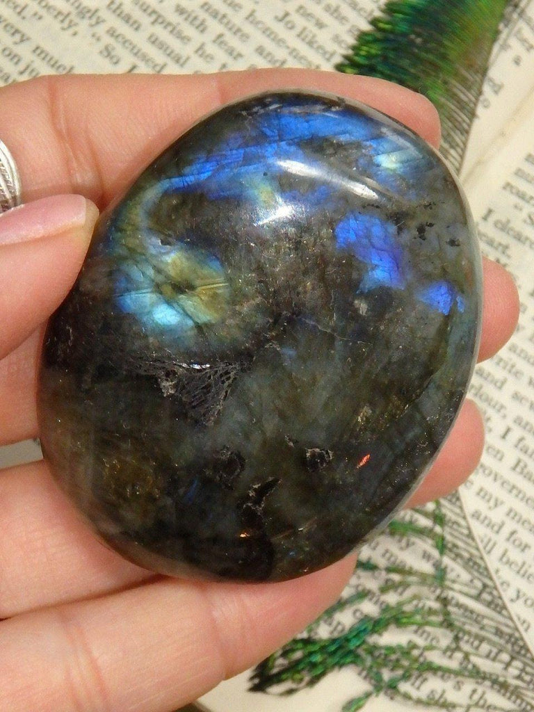 Double Sided Beauty Labradorite Hand Held Specimen - Earth Family Crystals