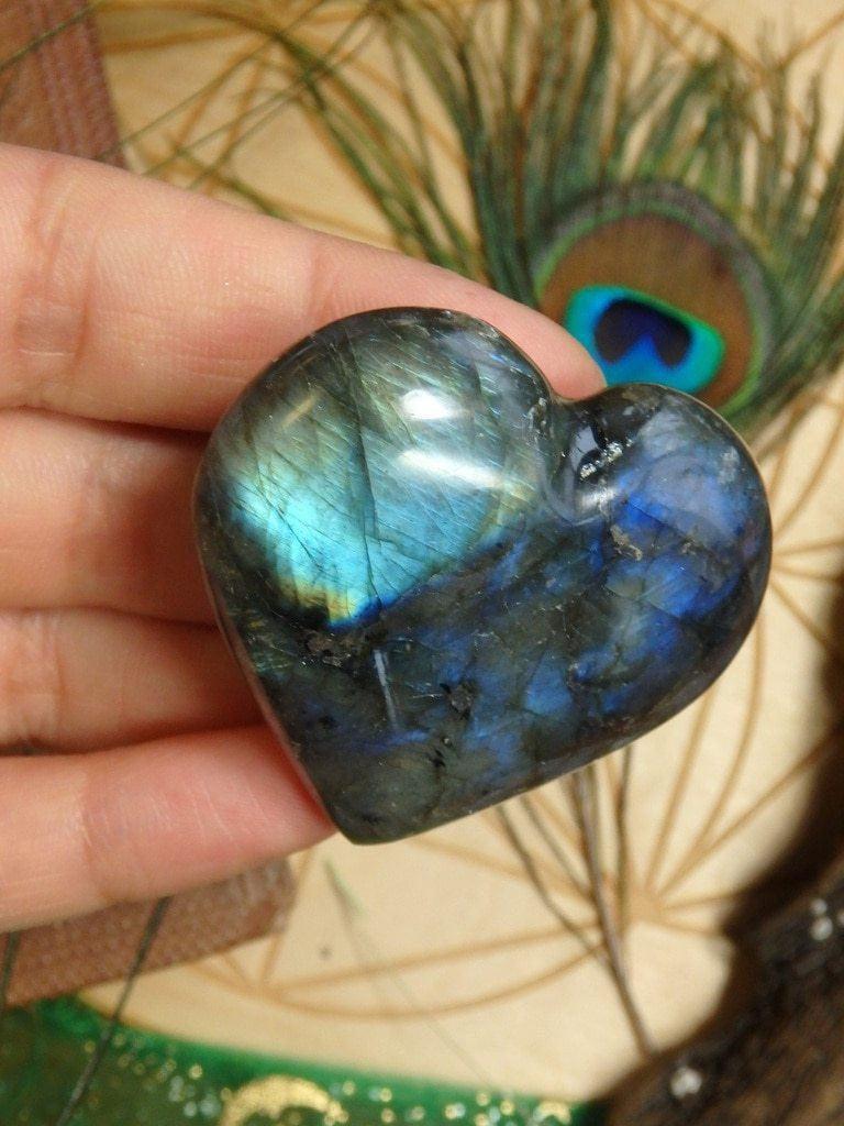 Adorable Mini  Labradorite Heart Carving 2 - Earth Family Crystals
