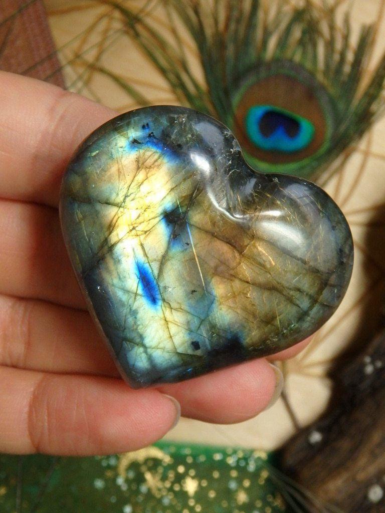 Adorable Mini  Labradorite Heart Carving 2 - Earth Family Crystals